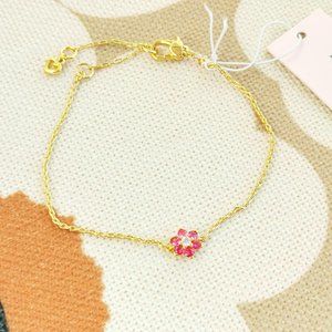 Kate Spade | Myosotis Flower | Gold Bracelet